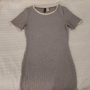 H&M Grey Tight Fitted Dress